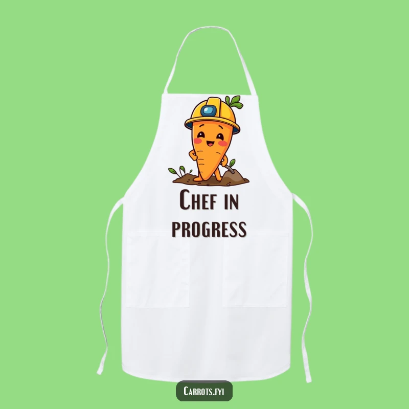 Funny Construction Carrot Apron: Work in Style with Playful Digging, Perfect Funny Gift