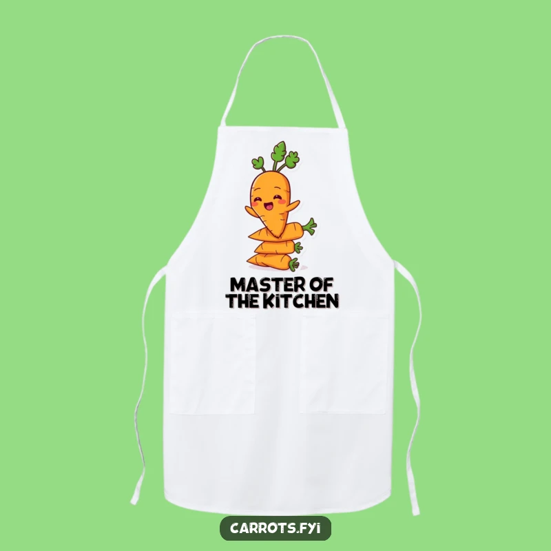 Funny Balancing Carrot Apron, Veggie Stack Kitchen Wear, Practical Funny Gift