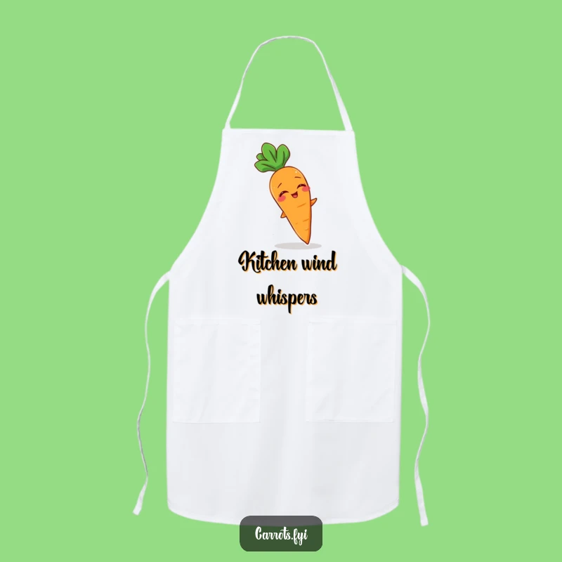 Funny Giggling Carrot Chef Apron - Breezy Vegetable Kitchen Wear