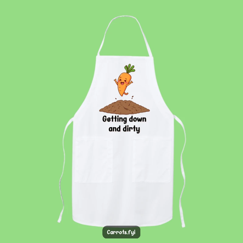 Funny Leaping Carrot Apron: Cook and Garden with This Hilarious Kitchen Accessory