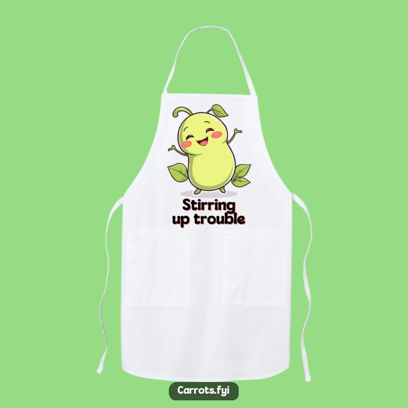 Funny Pea Pod Apron: Wiggling Chef's Accessory, Hilarious Cooking Gift