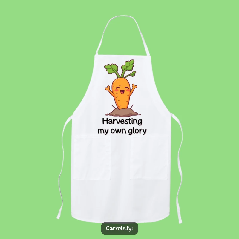 Funny Triumph Carrot Apron: Cook Up Laughs in the Kitchen!