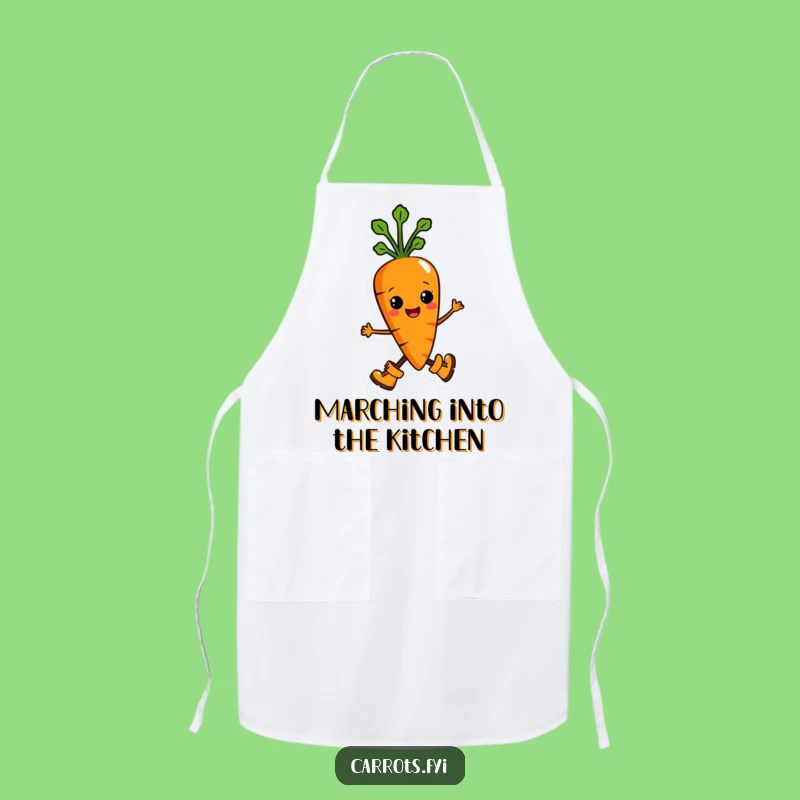 Funny Marching Chef Apron: Hilarious Kitchen Wear for a Proud Cook