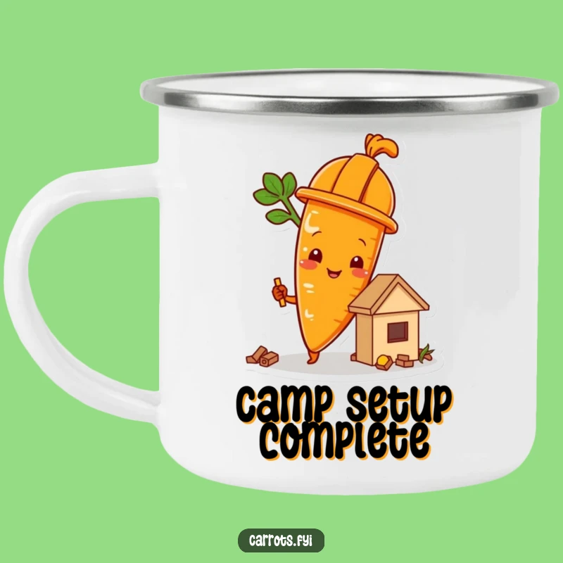 Funny Building Carrot Camp Mug - Hilarious Construction Site Drinkware