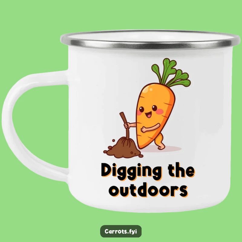 Funny Carrot Digging Camping Mug: Your Adventure Fuel for Outdoor Fun!