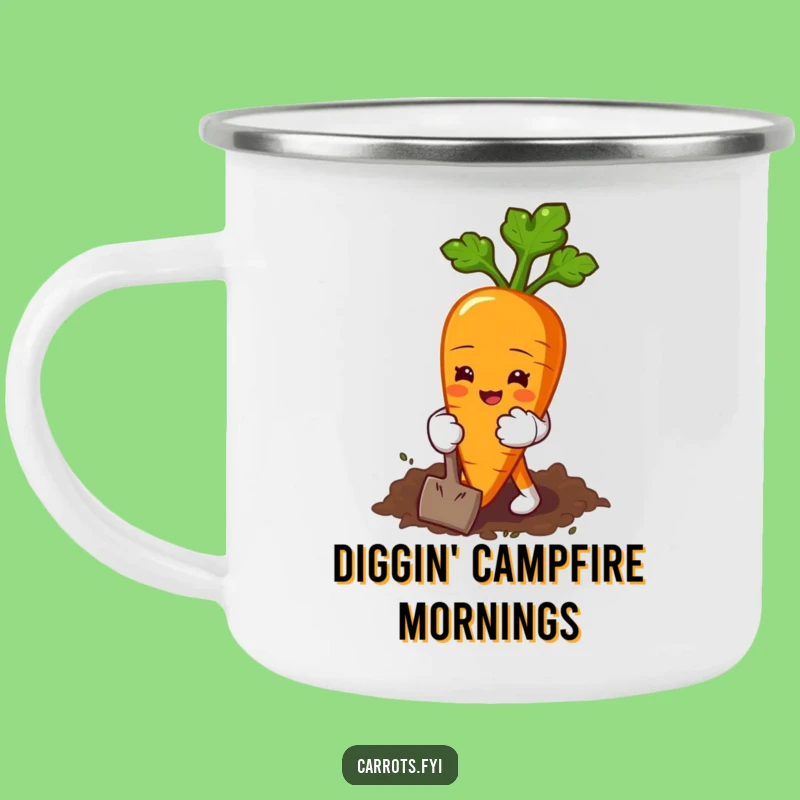 Funny Gardening Carrot Camping Mug: Enjoy Outdoors with This Hilarious Gardener's Mug