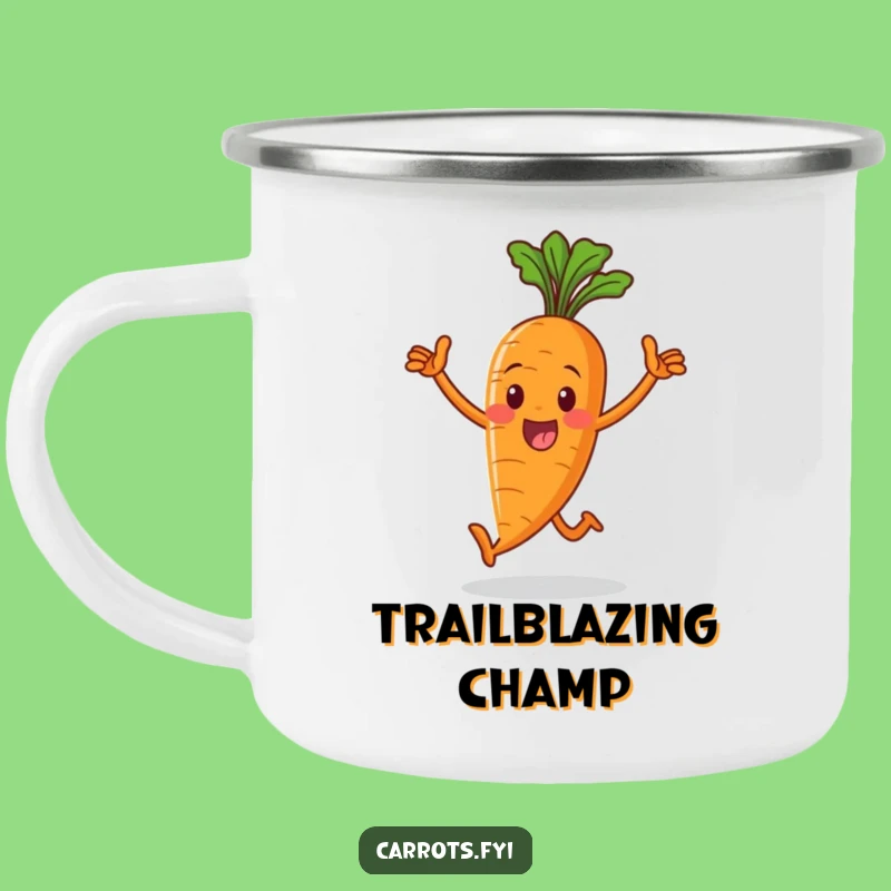 Funny Victorious Carrot Camping Mug: Your Hilarious Companion for Outdoor Adventures