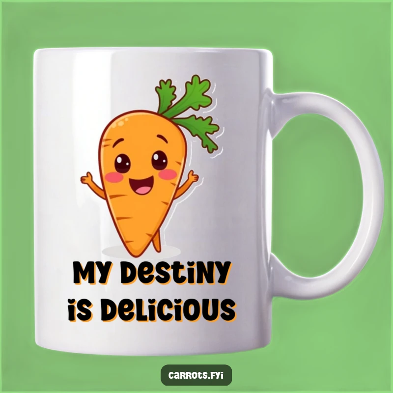 Funny Carrot Mealtime Mug: Excitable Veggie Makes a Hilarious Healthy Gift
