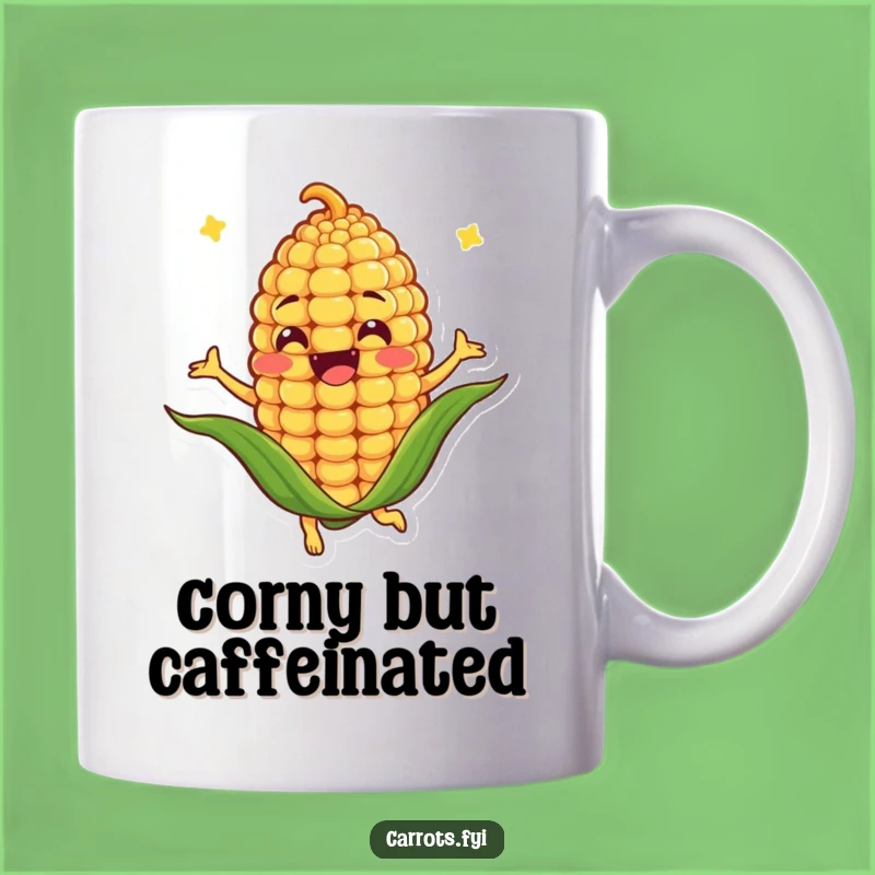Funny Corn Kernel Spin Mug: Joyful Character Gift for a Fun-Loving Person