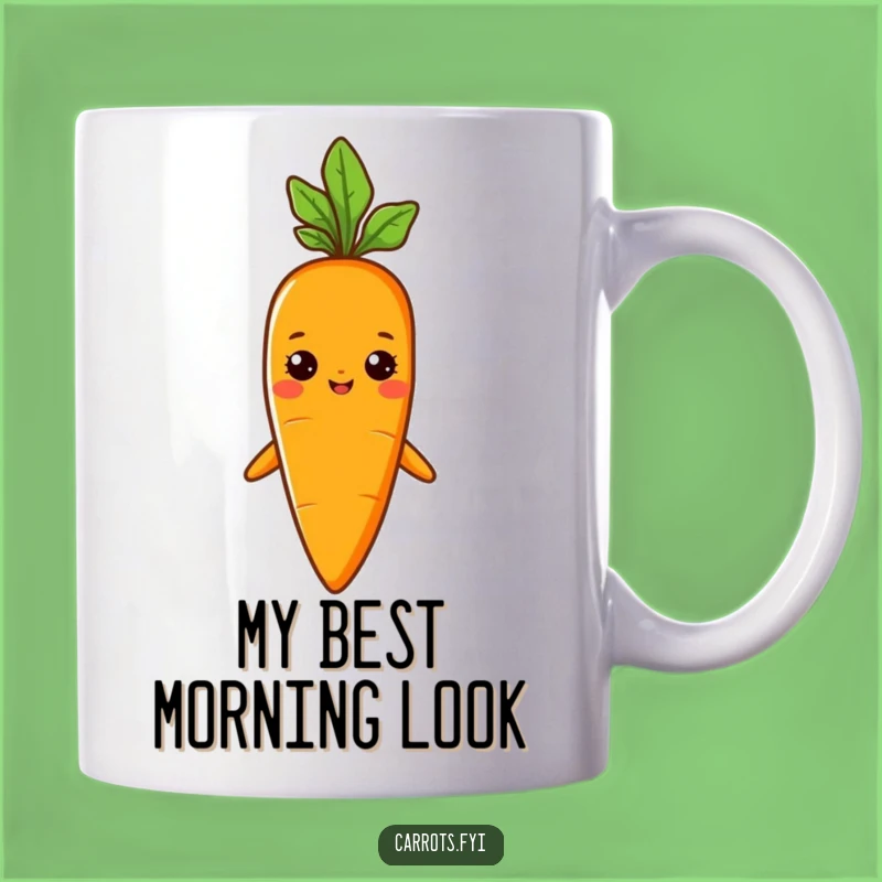 Funny Sprout Hat Carrot Mug, Proud Veggie Fashion Cup, Perfect Quirky Gift