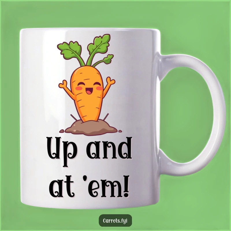 Funny Triumph Carrot Mug: The Perfect Funny Gift for Gardeners and Veggie Lovers!