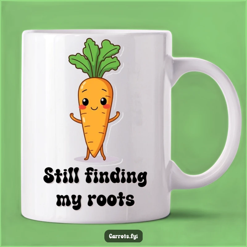Funny Wobbly Carrot Mug: A Hilarious Struggle for Balance, Perfect Funny Gift