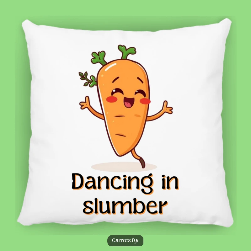 Funny Dancing Carrot Pillow, Cozy Veggie Spice Dancer Cushion, Comfy Funny Gift Decor