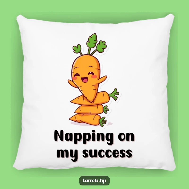 Funny Balancing Carrot Pillow, Comfy Veggie Stack Cushion, Cute Funny Gift