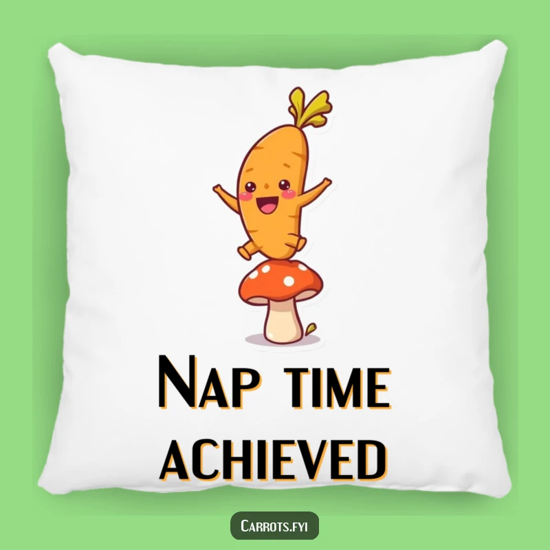 Funny Leaping Carrot Pillow: Add a Bounce of Humor to Your Comfort!