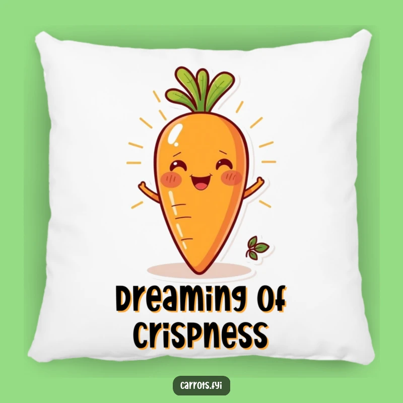 Funny Radiant Carrot Pillow: Cozy & Fresh Veggie Accent, Perfect Gift