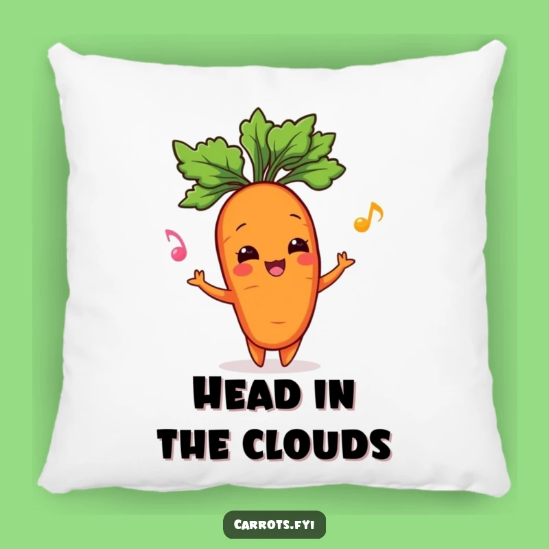 Funny Carrot Juggling Pillow - Squishy Garden Character Comfort Gift