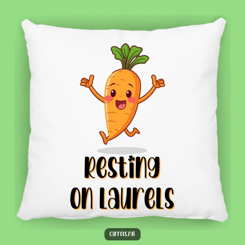 Funny Victorious Carrot Pillow: Cozy and Hilarious Accent for Your Comfy Space