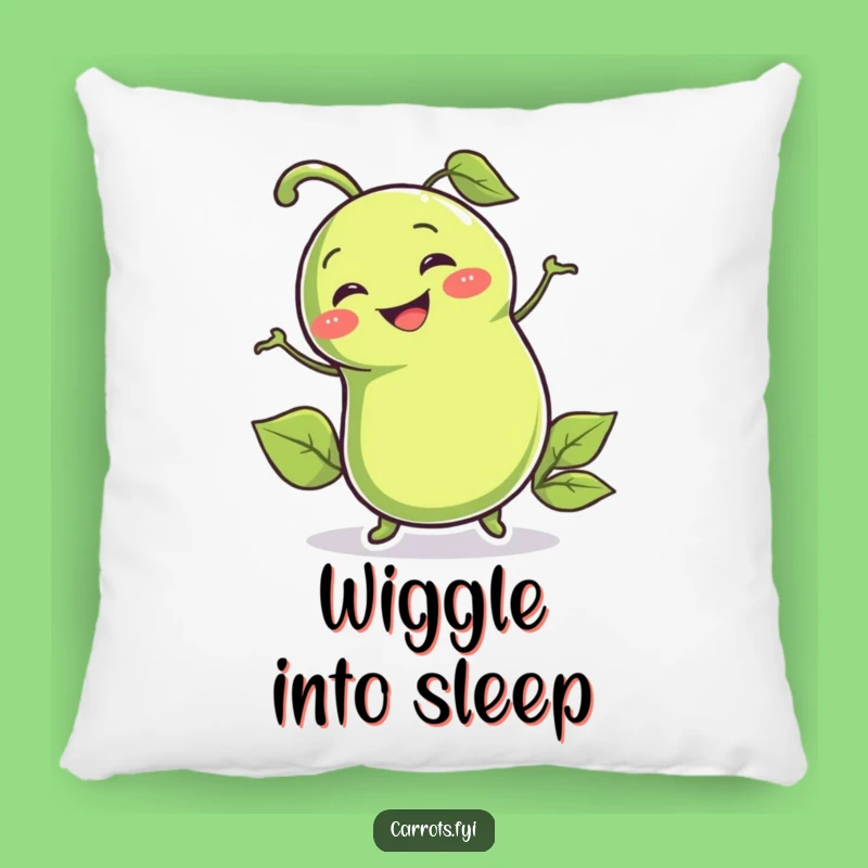 Funny Pea Pod Pillow: Wiggling Character Cushion, Perfect Comedic Home Decor Gift