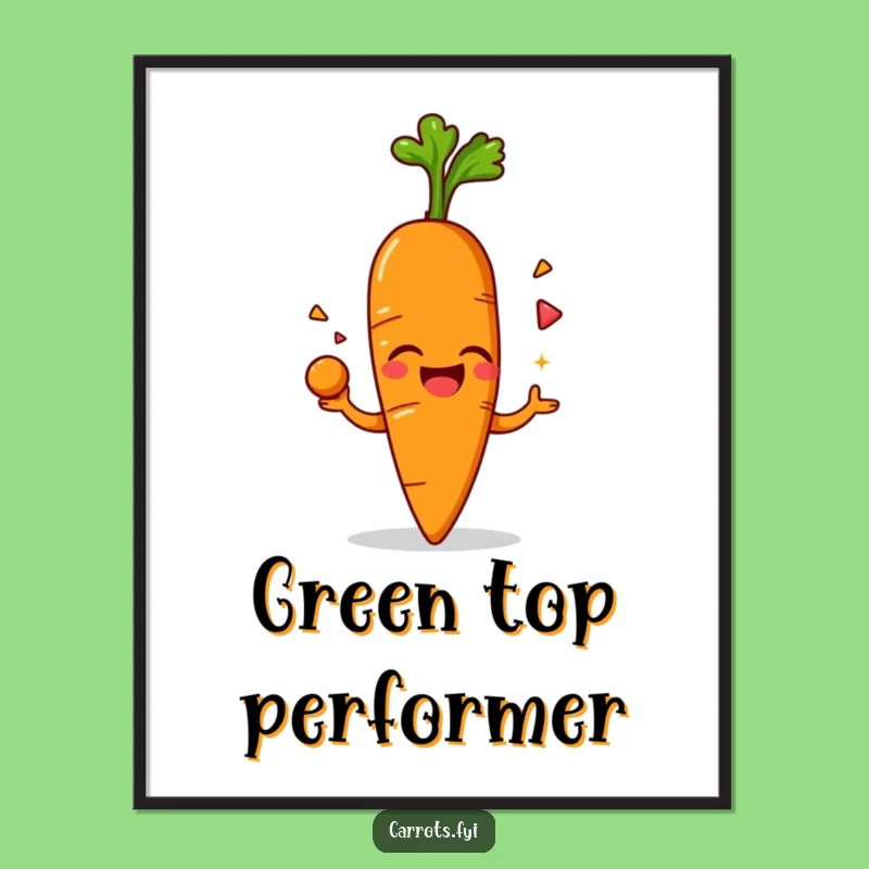 Funny Giggling Carrot Digital Art: Hilarious Decor for Instant Merriment