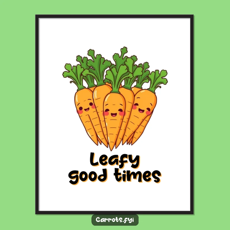 Funny Giggling Carrot Digital Art: Instant Merriment for Your Space!