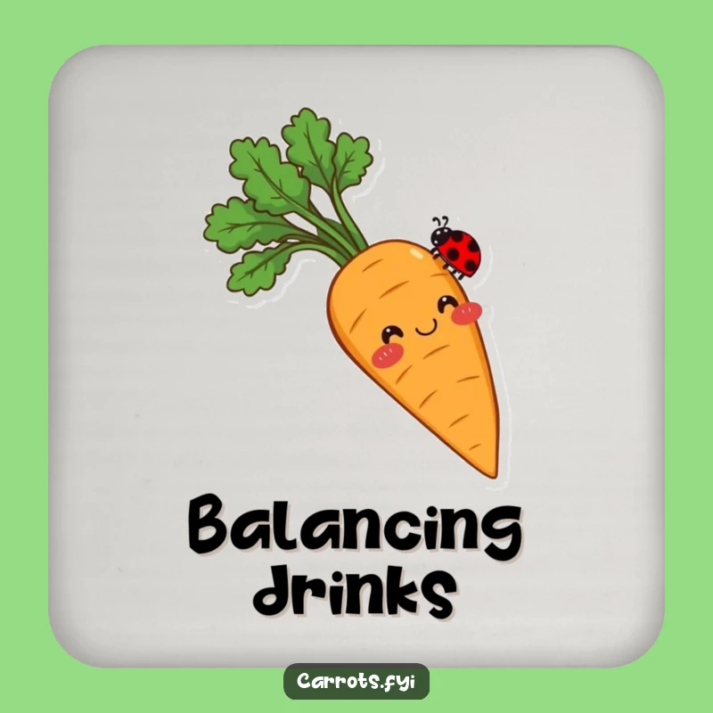 Funny Balancing Carrot Coasters: Protect Surfaces with Sweet Veggie Charm!