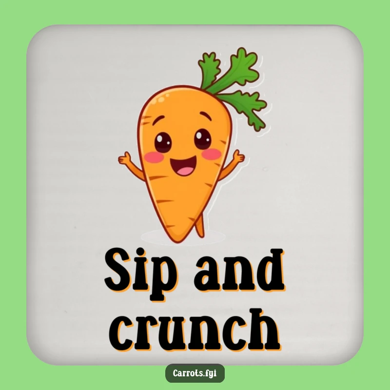 Funny Carrot Drink Coaster: Protect Surfaces with This Veggie, Hilarious Housewarming Gift