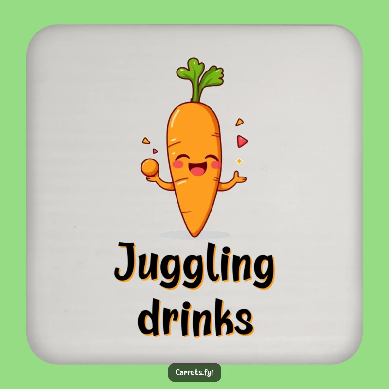 Funny Giggling Carrot Coasters: Hilarious Table Protection for Fun Gatherings