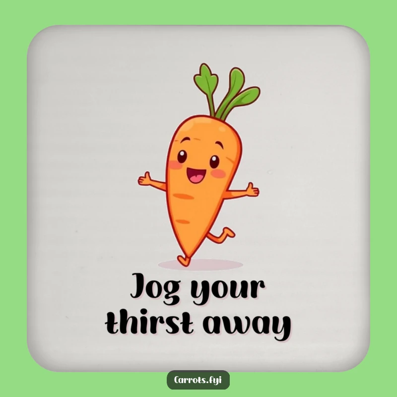 Funny Jogging Carrot Coaster: Protect Surfaces with this Hilarious Veggie Runner
