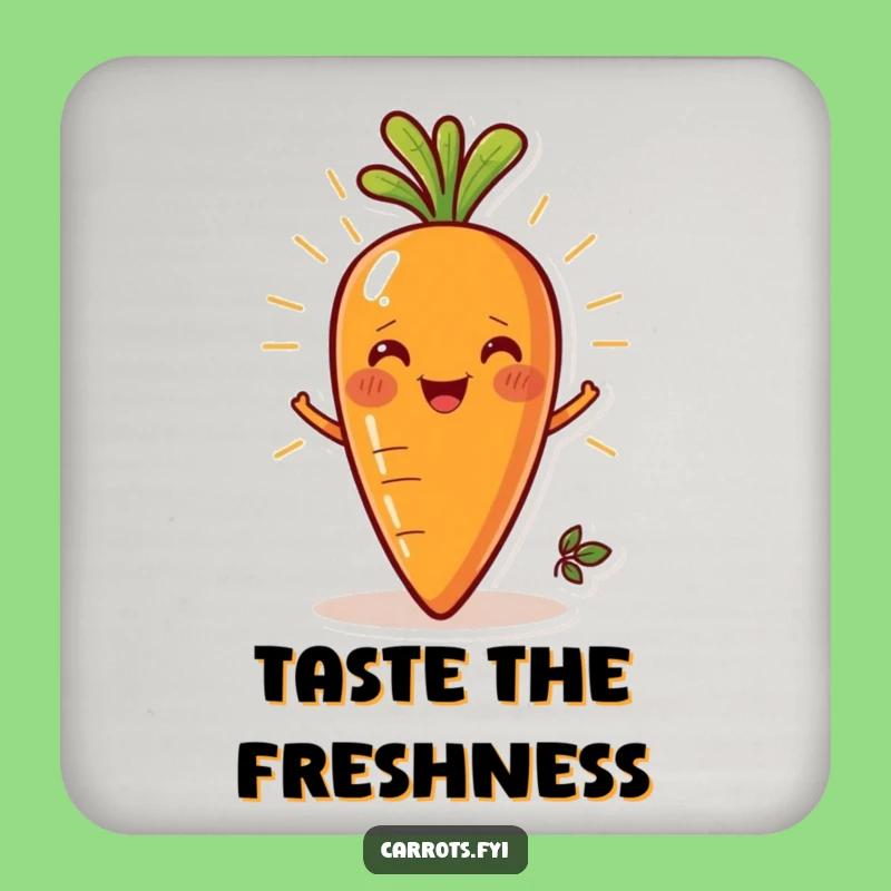 Funny Fresh Carrot Coaster: Protect Surfaces with a Smile, Hilarious Gift