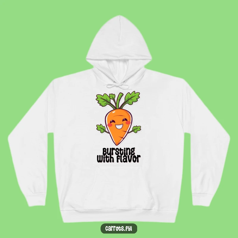 Funny Crunchy Carrot Smile Hoodie, Cozy Veggie Joy Apparel, Comfy Funny Gift