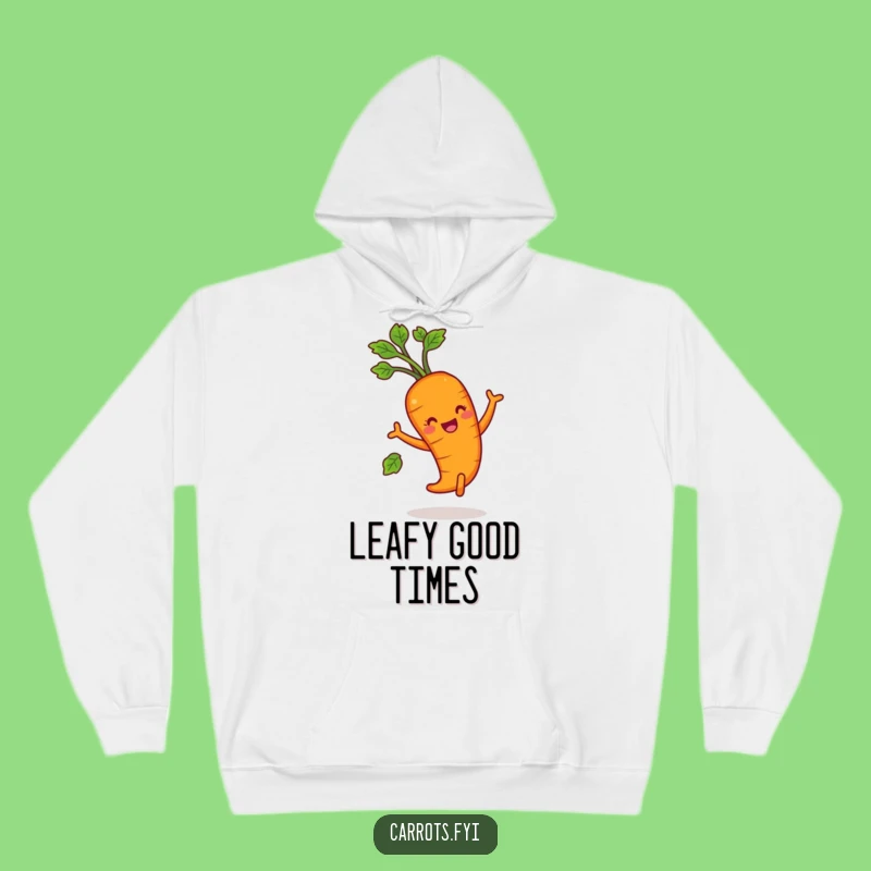 Funny Dancing Carrot Hoodie - Cozy & Hilarious Veggie Celebration Wear