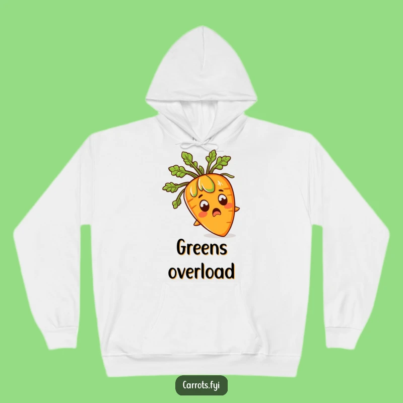 Funny Surprised Carrot Hoodie: Cozy Veggie Art, Super Soft and Hilarious Gift Idea