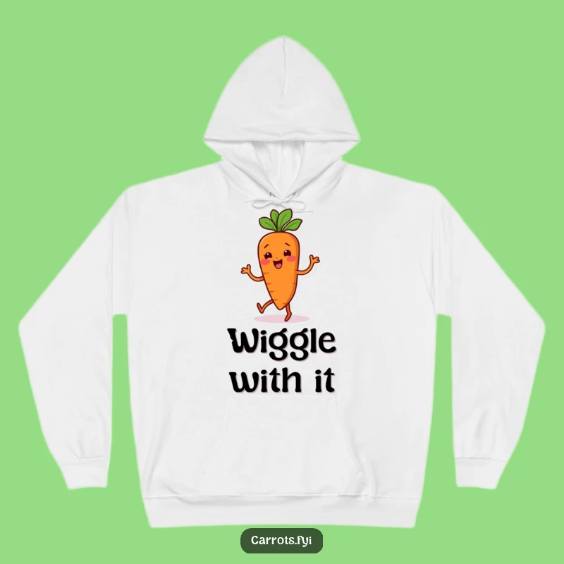 Funny Wiggling Carrot Dance Hoodie: Cozy Moves for Fun Times, Ultimate Funny Gift