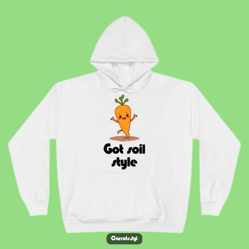 Funny Jigging Carrot Hoodie: Cozy Veggie Art, Comfy Funny Gift for a Good Mood