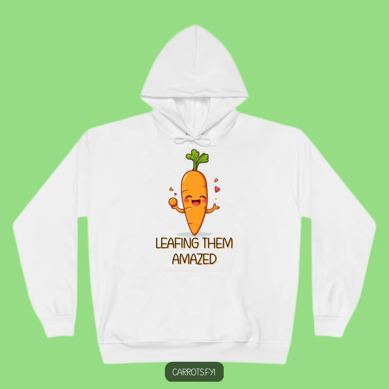 Funny Jolly Carrot Hoodie: Hilarious Juggling Jumper for Cozy Fun