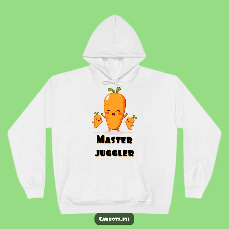 Funny Juggling Carrot Hoodie - Stay Warm and Witty with this Hilarious Family Design!