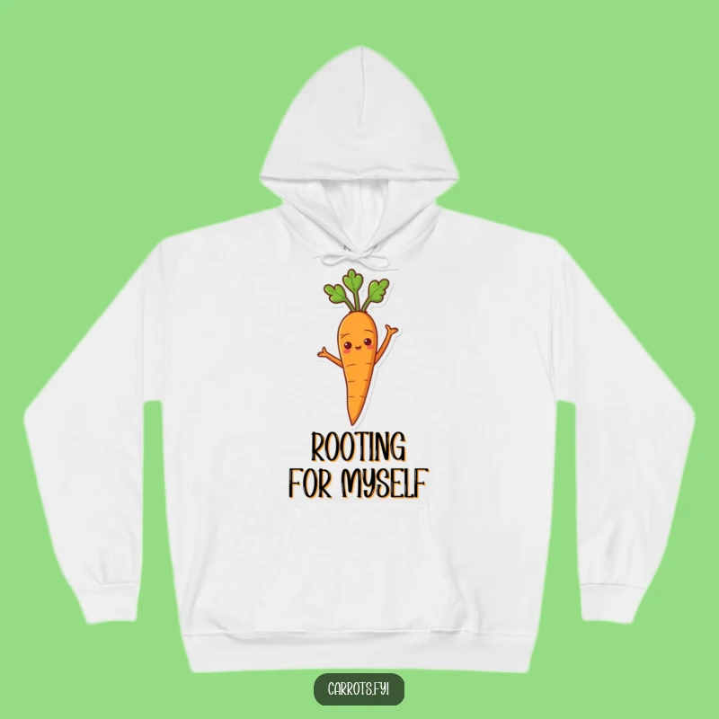 Funny Proud Carrot Hoodie - Cozy Sweatshirt for Confident and Celebratory Moments