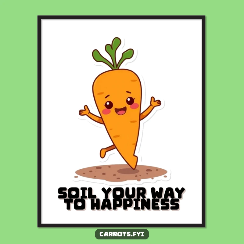 Free Printable Wall Art: Bouncy Carrot Jig for a Lively, Whimsical Home Decor