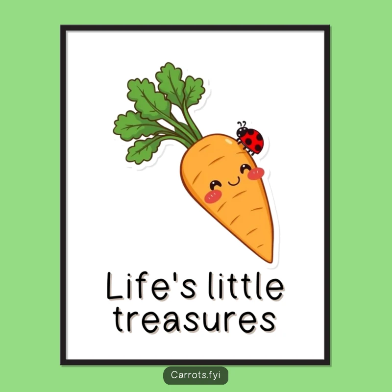 Free Printable Wall Art: Carrot & Ladybug Balance for a Hilarious Downloadable Gift