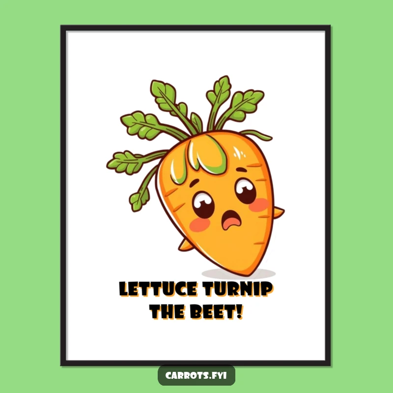 Free Printable Wall Art: Surprised Carrot Hair for a Quirky, Humorous Home Decor