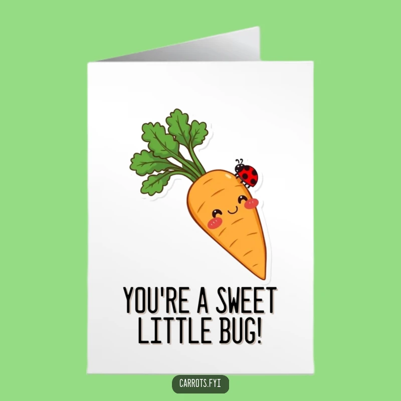 Free Printable Birthday Card: Carrot & Ladybug Balance for a Funny Downloadable Gift