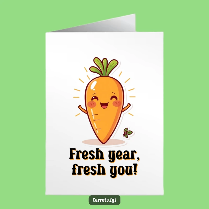 Free Printable Birthday Card: Fresh Carrot Smile Fun, Funny Downloadable Gift