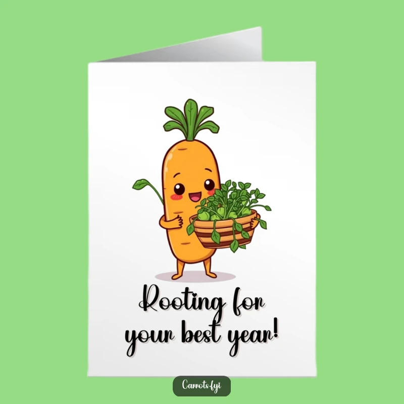 Free Printable Cheerful Carrot Birthday Card: Funny Veggie Downloadable Gift!
