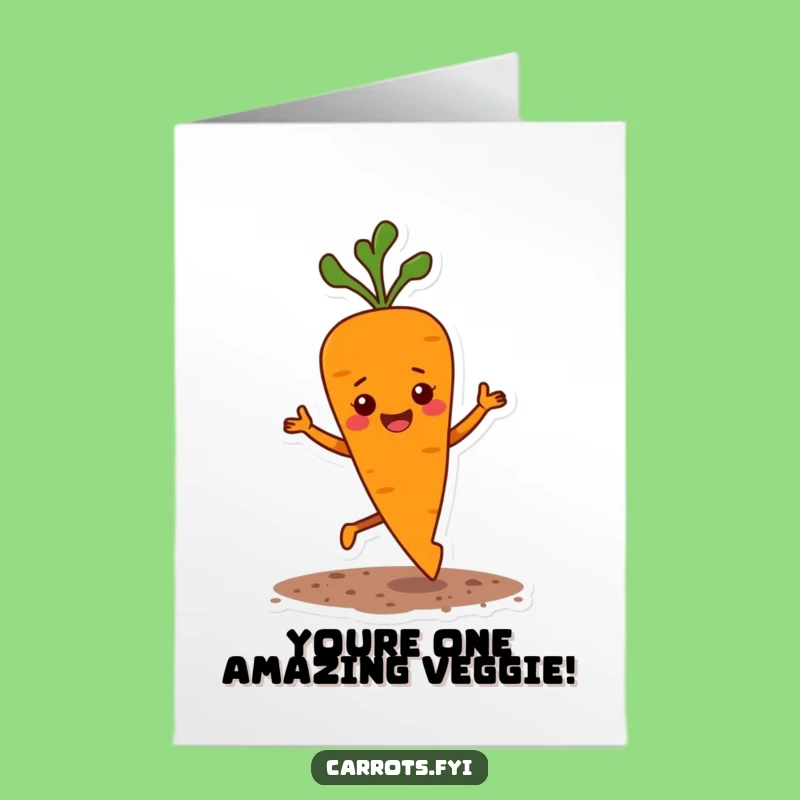 Free Printable Congrats Card: Bouncy Carrot Jig Celebrates Your Awesome Accomplishment