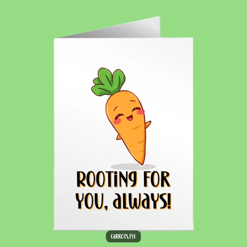 Free Printable Congrats Card: Giggling Carrot Breeze Success Funny Downloadable