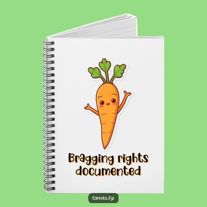 Funny Proud Carrot Notebook - Journal for Your Most Confident and Proud Ideas