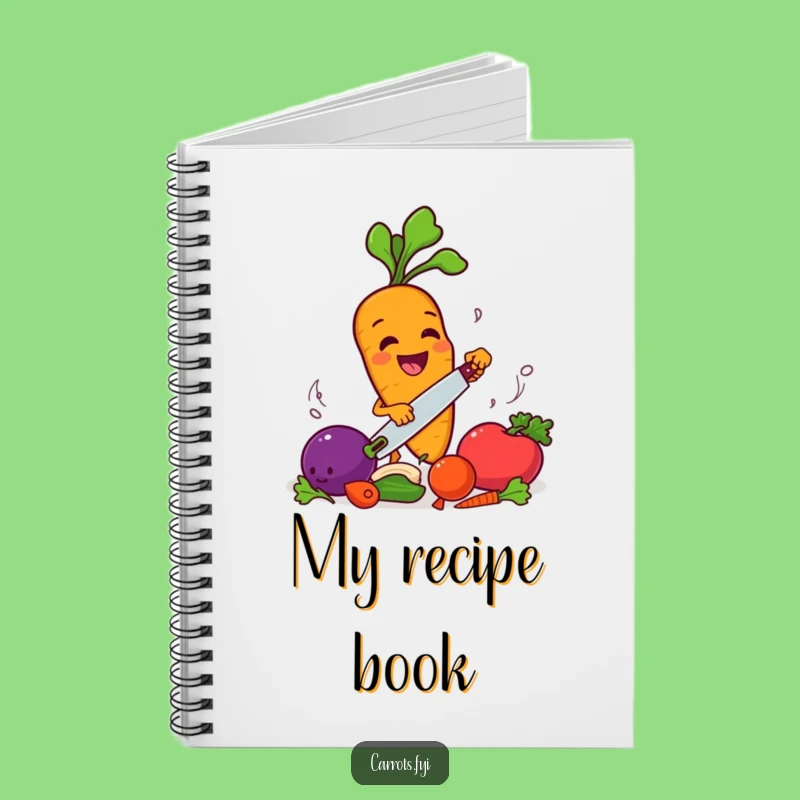 Funny Chopping Carrot Notebook - Hilarious Kitchen Ideas Journal