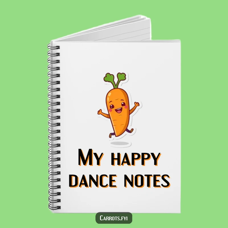 Funny Dancing Carrot Notebook: Jot Down Ideas with This Hilarious Veggie Journal