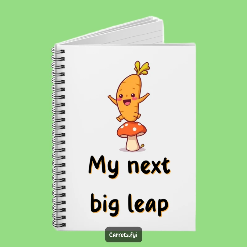 Funny Leaping Carrot Notebook: Capture Ideas with Energetic Flair!